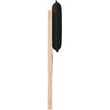  Tapecirani uzglavlje Prirodna i crna 135 cm Čvrsto borovo drvo | shoptok.hr