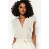 Trendyol Stone Padding, Double Breasted Collar, Flexible Knitted Body | Shoptok.si