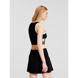 Karl Lagerfeld jeans Top crna / bijela | shoptok.hr