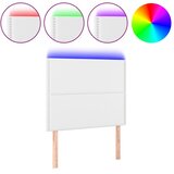  LED uzglavlje bijelo 100x5x118/128 cm od umjetne kože | shoptok.hr