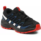Salomon Trekking čevlji Xa Pro V8 J L47141300 Black/Lapis Blue/Fiery Red