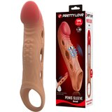 Pretty Love Brad Penis Sleeve with Vibrations Add 1.93 Inch Skin Cene