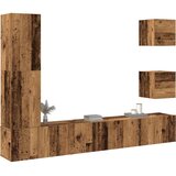  5-dijelni zidni set TV ormarić konstruirano drvo | shoptok.hr