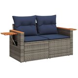 vidaXL 5-dijelni set vrtnih sofa od poliratana s jastucima sivi | shoptok.hr