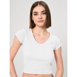 Sinsay Basic rebrasta majica kratkih rukava | shoptok.hr