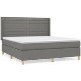  The Living Store Box spring postelja z vzmetnico temno siva 180x200 cm blago - Box Spring Postelja, (21520305) | Shoptok.si