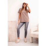 Polski Women's cotton blouse in a classic cut fango | shoptok.hr