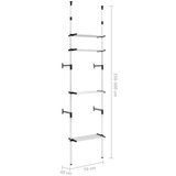  Teleskopski sustav ormara s policama aluminijski | shoptok.hr