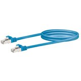 SCHWAIGER Mrežni kabel (CAT6, Duljina: 1 m, Plave boje, RJ45 utikač, Do 1 GBit/s) | shoptok.hr