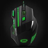  Miš ESPERANZA GAMING WOLF 7D MX201, green, 2400dpi, double-click, ergonomic, EGM201G | Eponuda.ba