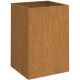 vidaXL Cvetlično korito sivo 52x48x75 cm vremensko odporno jeklo | Shoptok.si