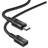  adapter tipa C (muški) na tip C (ženski) U107 1,2 m crni | shoptok.hr