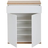 XORA omara za čevlje bela, hrast artisan | Shoptok.si