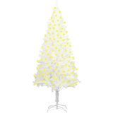  Umjetno božićno drvce s led svjetlima bijelo 210 cm | shoptok.hr