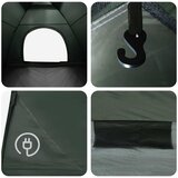 Kamping šator s krovom Maslinasto zelena 335 x 275 x 180 cm | shoptok.hr