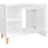 Ormarić za umivaonik visoki sjaj bijeli 80 x 33 x 60 cm drveni | shoptok.hr