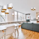  Luster na sajli ARDEN 5xE27/60W/230V bela/zlatna | Eponuda.com