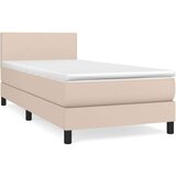  S oprugama i madrac cappuccino 90x200 cm od umjetne kože | shoptok.hr