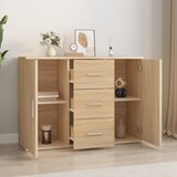  Komoda boja hrasta sonome 91x29,5x65 cm konstruirano drvo | shoptok.hr