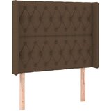  Box spring postelja z vzmetnico LED temno rjava 90x190 cm blago, (20930253) | Shoptok.si