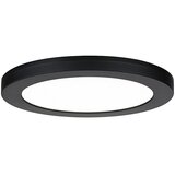 PAULMANN LED ugradbena svjetiljka, okrugla (19 W, Ø x V: 22,5 x 1,9 cm, Neutralno bijelo, Crna) | shoptok.hr