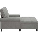  Ležaljka s jastukom Svijetlo siva 91 x 157 x 91 cm Baršun | shoptok.hr