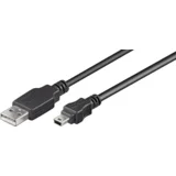 USBAMB510 USB kabel USB 2.0 10 m USB A Mini-USB B Črna