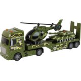 Vojni set s tegljačem, helikopterom i tenkom - zeleni | Shoptok.si