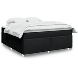  Krevet s oprugama i madracem crni 180x200 cm od tkanine | shoptok.hr