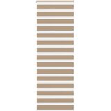 Zebra zavjesa Pješčano smeđa 80x230 cm Širina tkanine 75,9 cm Poliester | Shoptok.si