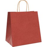  Papirnate vrećice 250 kom s ručkama crvene 26x17x25 cm | Eponuda.ba