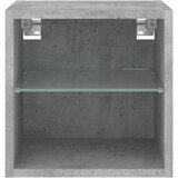  ormarić s LED svjetlima siva boja betona 30 x 28,5 x 30 cm | shoptok.hr