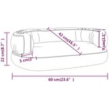  Ergonomski pjenasti krevet za pse sivi 60 x 42 cm umjetna koža | Eponuda.com