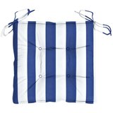  Jastuci za stolicu 4 kom plavo-bijele pruge 40x40x7 cm tkanina | shoptok.hr