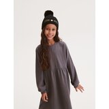 Reserved - Pamučna haljina - tamnosivo | shoptok.hr