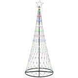vidaXL LED božično drevesce večbarvno 138.5 x 138.5 x 399 cm Kovina | Shoptok.si