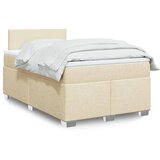 vidaXL Krevet s oprugama i madracem krem 120 x 200 cm od tkanine Cijene