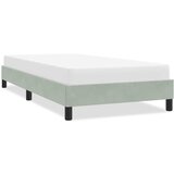 vidaXL posteljni okvir brez vzmetnice svetlo siva 90x220 cm žamet Cene
