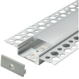 Mitea Lighting aluminijumski profil za led trake 12.5x70x2000mm ugradni sa difuzorom 2m MA3013 | Eponuda.com