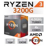 AMD RYZEN 3 3200G AM4 BOX 4 CPU cores,4 threads, 3.6GHz,4MB L3,65W,Radeon Vega 8 | Eponuda.ba
