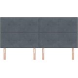  Uzglavlje Tamno siva 200 cm Baršun | shoptok.hr