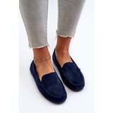 Boto EVENTO Women's Navy Suede Moccasins Ranica | shoptok.hr