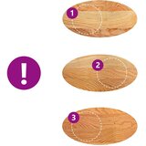 Stolna ploča svjetlosmeđa 80x40x4 cm ovalna masivna hrastovina | shoptok.hr