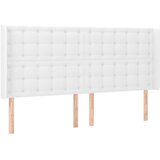  LED uzglavlje bijelo 203x16x118/128 cm od umjetne kože | Eponuda.com