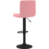 vidaXL Barski stolček roza žamet | Shoptok.si