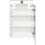  Kopalniška ogledalna omara z LED lučmi Bela 43 x 16 x 62.5 cm, (5000232815) | Shoptok.si
