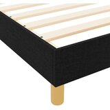 vidaXL okvir postelje Komplet 2 Črn Trden les, tkanina 90 x 200 cm, (22082456) | Shoptok.si