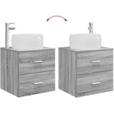  Umivaonik s policom Siva Sonoma 49,5 x 44,5 x 66 cm | shoptok.hr