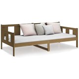  Dnevni ležaj od masivne borovine smeđa boja meda 90 x 190 cm | shoptok.hr