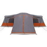 Šator s krovom s pohranom Siva i narančasta 680 x 510 x 210 cm | shoptok.hr